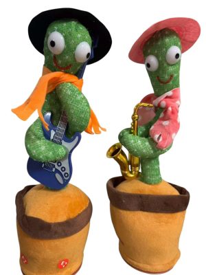 Śpiewający Tańczący Kaktus Mówi Powtarza LED USB 6794887