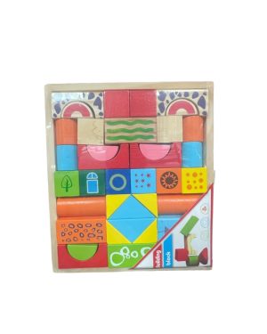 ZABAWKA DREWNO BUILDING BLOCKS 6796012