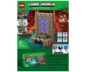 Zabawka Magnetic Builging Blocks Cube World 28PCS 8769825