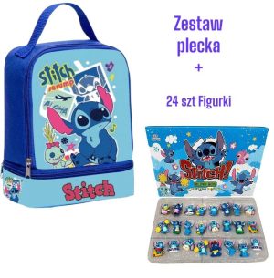 STITCH PLECAK KOLEKCJONER WOREK + 24 SZT  FIGURKI 2441326