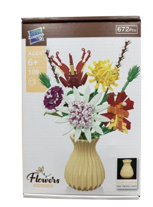 Klocki Konstrukcyjne Bukiet Kwiatów Kwiaty do Ułożenia 2441335