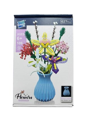 Klocki Konstrukcyjne Bukiet Kwiatów Kwiaty do Ułożenia 2441336