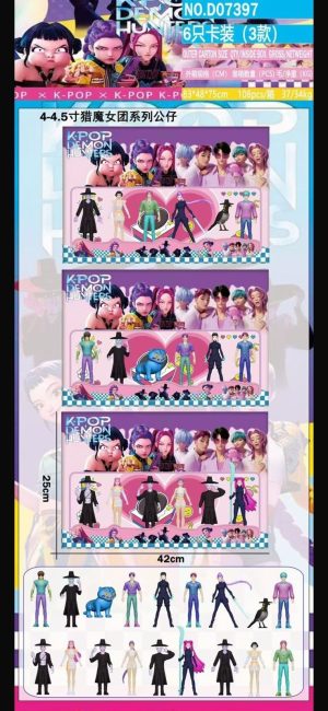 ZESTAW 6 SZT FIGURKI KPOP DEMON HUNTERS 6685338