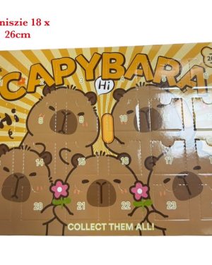 MINI KAPIBARA Kalendarz Adwentowy 24 Figurki - Prezent Świąteczny dla Dziecka 8558840