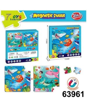 Zabawki Puzzle Magnetyczny 2in1 1147506