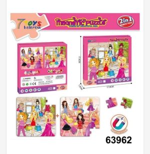 Zabawki Puzzle Magnetyczny 2in1 1147507