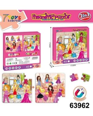 Zabawki Puzzle Magnetyczny 2in1 1147507