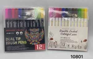 Dual Tip Brush Pens 12 Colors 7116689