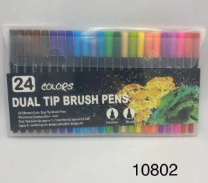 Dual Tip Brush Pens 24 Colors 7116692