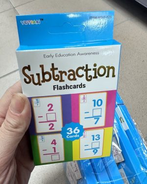 Zabawka Subtraction Flashcards 36 Cards 6540691