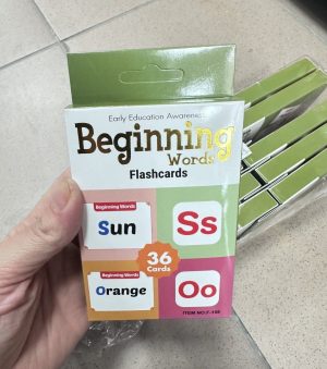 Zabawka Beginning Words Flashcards 36 Cards 7909788