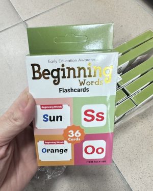 Zabawka Beginning Words Flashcards 36 Cards 7909788