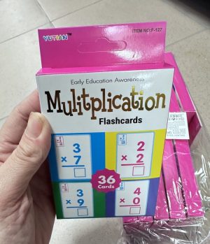 Zabawka Multiplication Flashcards 36 Cards 2220115