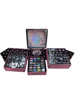 ZESTAW DO ROBIENIA BIŻUTERII BRANSOLETEK KREATYWNY DLA DZIECI DUŻY W KUFERK 1454652