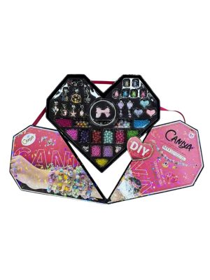 ZESTAW DO ROBIENIA BIŻUTERII BRANSOLETEK KREATYWNY DLA DZIECI DUŻY W KUFERK 1454654