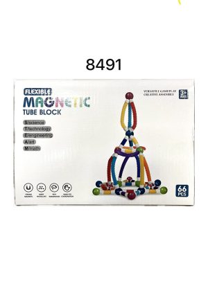 Zabawki Magnetic z Rurkamis 66PCS 8007564