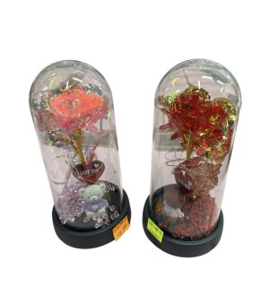 WIECZNA RÓŻA W SZKLE LED PREZENT NA WALENTYNKI 4578360