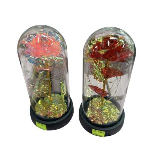 WIECZNA RÓŻA W SZKLE LED PREZENT NA WALENTYNKI 4578362