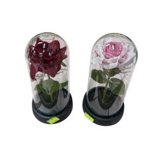 WIECZNA RÓŻA W SZKLE LED PREZENT NA WALENTYNKI 4578364