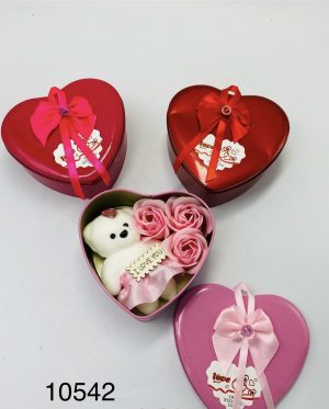 Prezent na Walentynki MYDŁO RÓŻE 3szt MIŚ LOVE YOU pudełko upominkowe 4578367