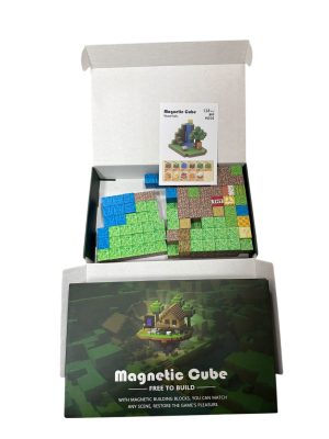 128EL KLOCKI MAGNETYCZNE BLOKI MINECRAFT DUŻY ZESTAW DLA DZIECI 4578526