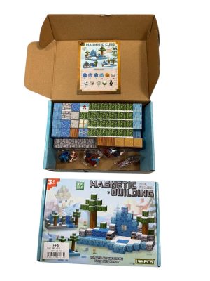 144EL KLOCKI MAGNETYCZNE BLOKI MINECRAFT DUŻY ZESTAW DLA DZIECI 4578527