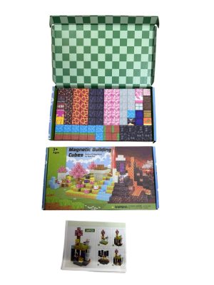 84EL KLOCKI MAGNETYCZNE BLOKI MINECRAFT DUŻY ZESTAW DLA DZIECI 4578529