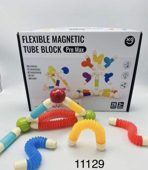 Elastyczne Magnetyczne Rurki do budowania Tube Block 26 elem 4578542