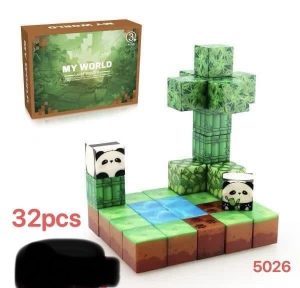 32pcs Klocki magnetyczne Minecraft 4578551