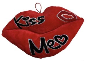PODUSZKA USTA DUŻA PLUSZOWA CZERWONA WALENTYNKI PREZENT LIPS PUSZYSTA 4578925