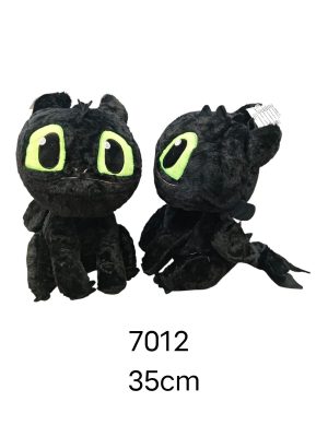 Maskotka smok Czarne 35 cm 4578929