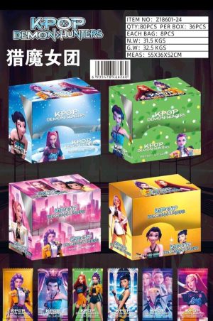 36 SASZETKA MEGA BOX 288 Karty K-Pop Demon Hunters Kpopowe Łowczynie Demonów 4578677
