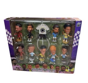 ZESTAW FIGURKI 10PCS PIŁKARSKI Z PIŁKARZAMI K ZAWIESZKA PIŁKA NOŻNA 4578877