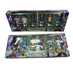 ZESTAW FIGURKI 6PCS PIŁKARSKI Z PIŁKARZAMI K ZAWIESZKA PIŁKA NOŻNA 4578878