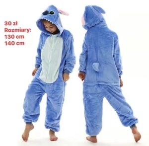 STRÓJ KOSTIUM PRZEBRANIE PIŻAMA STICZ STICH 140CM 3548600