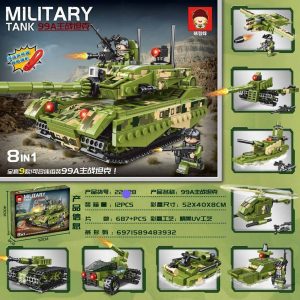 Klocki Military Tank 8in1 687+PCS 7442318