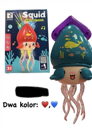 INTERAKTYWNA TAŃCZĄCA MEDUZA OŚMIORNICA ŚWIECI GRA JEŹDZI DO RACZKOWANIA 1090720