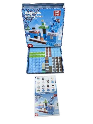 KLOCKI MAGNETYCZNE_ PREZENT KONSTRUKCYJNY DLA DZIECI_ 100 EL 2912063