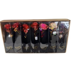 BŁYSZCZĄCA RÓŻA PREZENT PODARUNEK 9218208