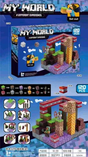 Klocki magnetyczne 120 elementów. 5084912