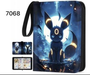 DUŻY PRZENOŚNY ALBUM KLASER SEGREGATOR NA KARTY POKEMON 400 KART ZAMEK 1970379