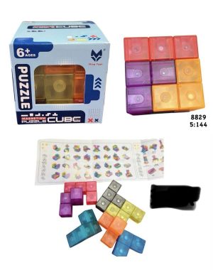 KOSTKA MAGNETYCZNA UKŁADANKA LOGICZNA KLOCKI 9182283