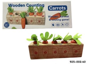 Drewniana gra edukacyjna Marchewki 6486792