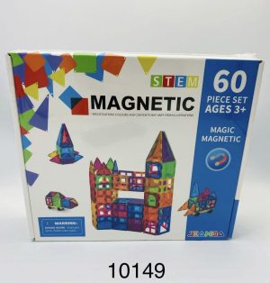 60EL KLOCKI MAGNETYCZNE PANELE KONSTRUKCYJNE 3D EDUKACYJNE DUŻE SILNE MAGNESY 3218131