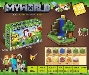 Duży zestaw klocki magnetyczne dla dzieci 128 elementów 2161501