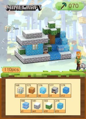 Duży zestaw klocki magnetyczne dla dzieci 110 elementów 2161508