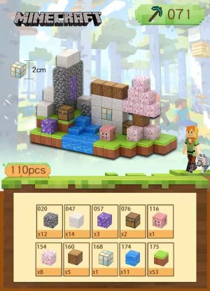 Duży zestaw klocki magnetyczne dla dzieci 110 elementów 2161510