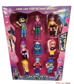 ZESTAW 9 SZT. FIGUREK DLA DZIEWCZYNEK K-POP DEMON HUNTERS 9824226