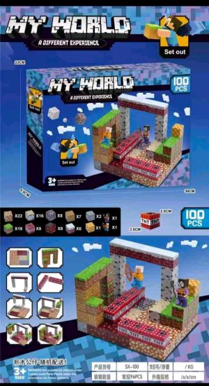 Klocki magnetyczne 100 elementów. 8748878