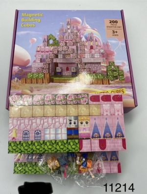 Klocki Magnetyczne Minecraft 200 Klocków + 2 Figurka 9460379